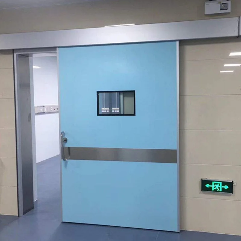 Automatic Sliding Doors With Infrared Sensing Switches and Contactless Sensors for Hospital Airtight Automatic Doors