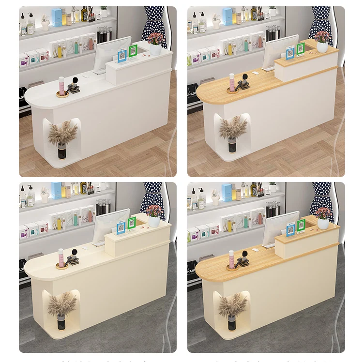 Wholesale Modern Luxury Front Reception Desk Cashier Checkout Counters