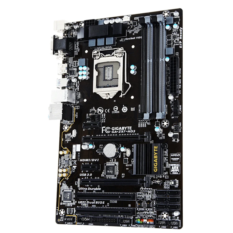 GIGABYTE GA-Z97-HD3 LGA 1150 Socket Used Gaming Motherboard with Intel Z97  Express Chipset Support 4th 5th Core I3 I5 I7 - Main Image