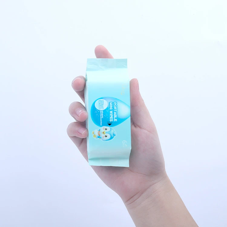 Wash Green Tea Mini Hand Compostable Clean Wet Wipe Small Pocket Size Tissue Sheet Taiwan Bulgaria