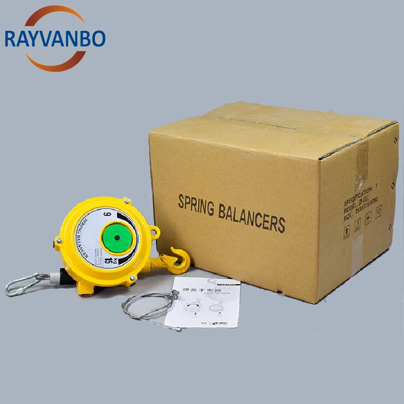 1.5m Stainless Steel Retractable Spring Balancer Zero Gravity Tool Balancers for Hanging Welder 1-120kg Capacity for Industrial