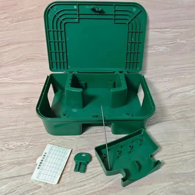 Plastic House Mouse Poison Bait Box Mouse Trap Bait Box  Rodent Bait Station