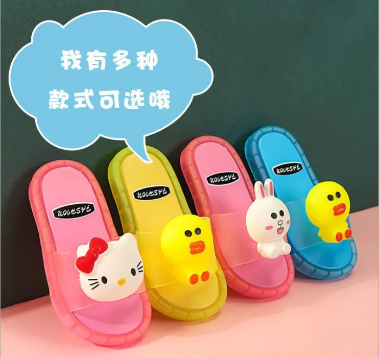 Детские сандалии Нескользящие тапочки ночной рынок детские светящиеся Тапочки