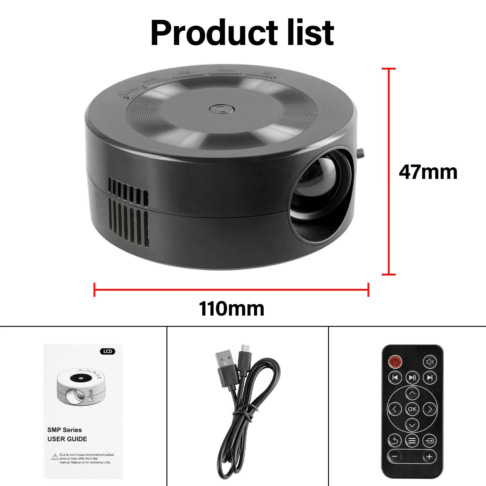 Portable Projectors Hd 1080p Home Theater Video Presentation Equipments