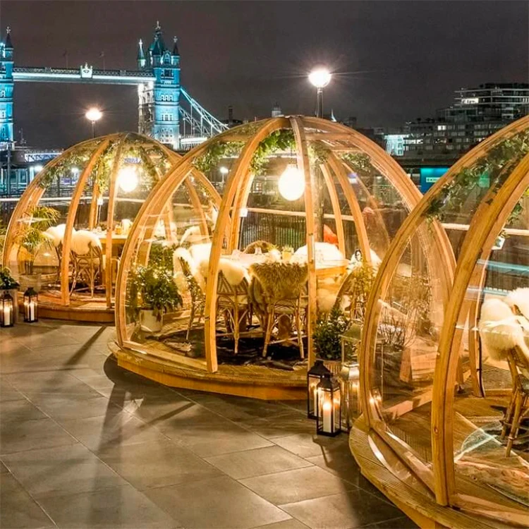 Thermoformed transparent solid skylight polycarbonate dome starry house clear