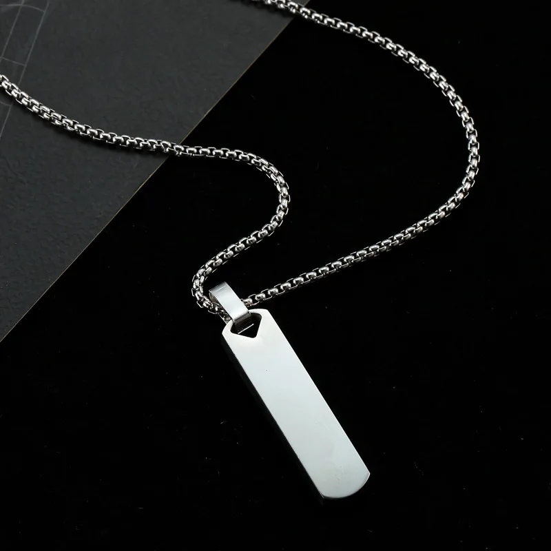 Blank Stamp Engraved Pendant