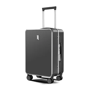 PC Aluminum Frame Suitcase with a Handle High Level of Appearance Password Boarding Suitcase Custom logo