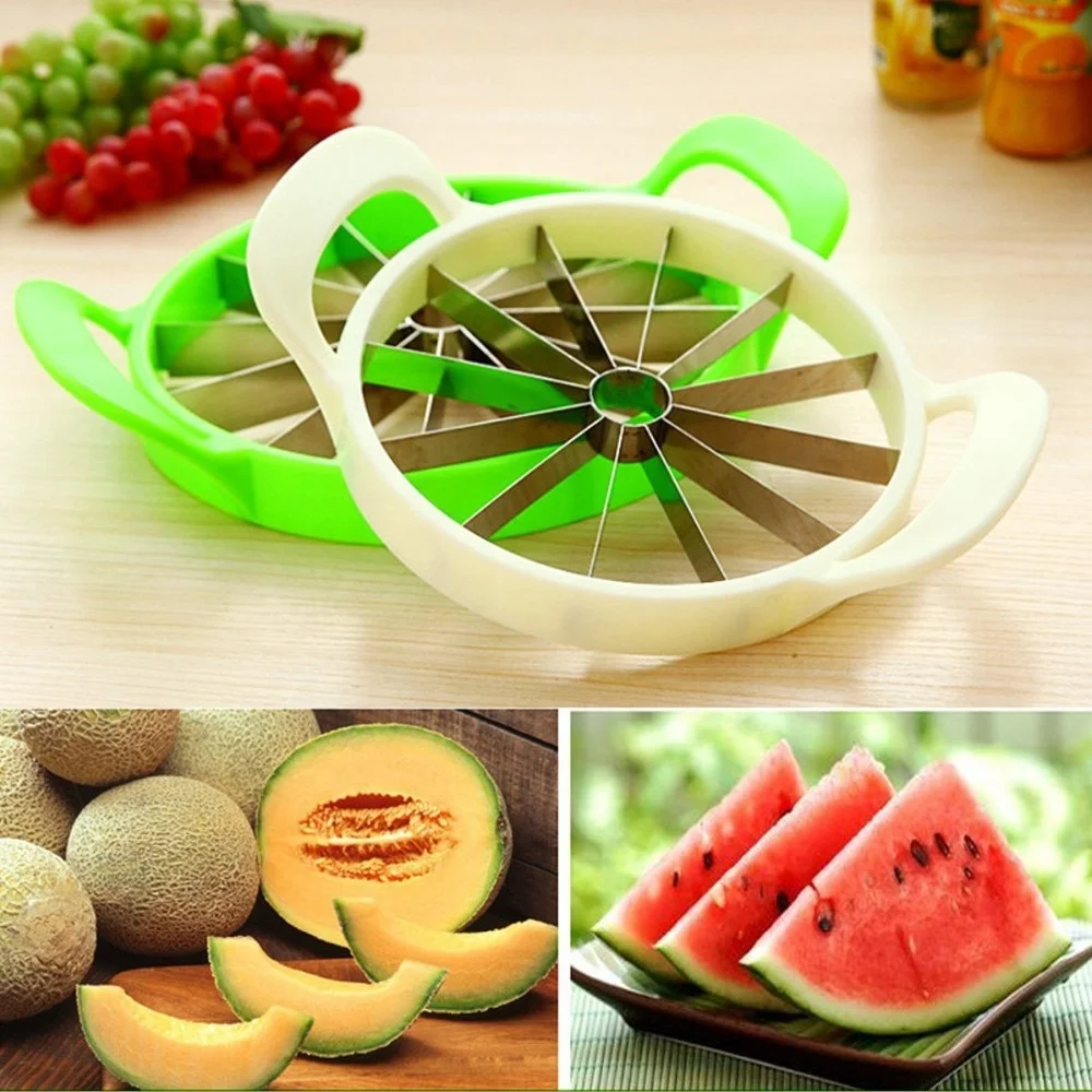 Green Stainless Steel Watermelon Fruits Cutter Slicer, For Kitchen