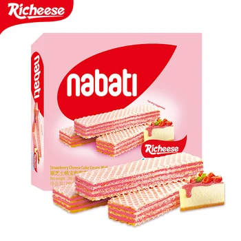 Nabati Richeese Strawberry Cheese Cake Flavor Sandwich Wafer Biscuits ...