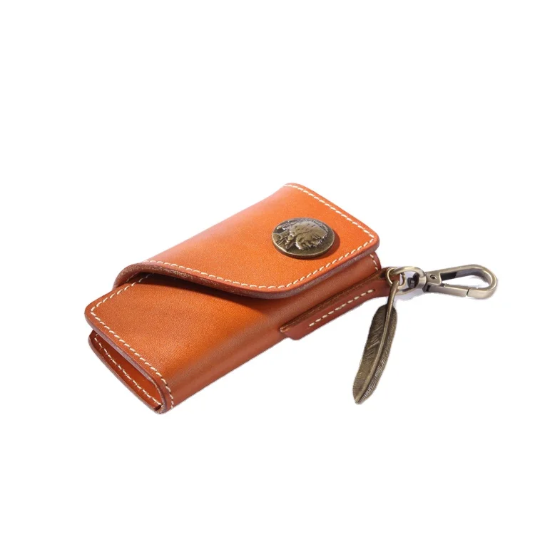 Best Real Men Compact Key Holder Leather Custom Leather Key Case 5037 ...
