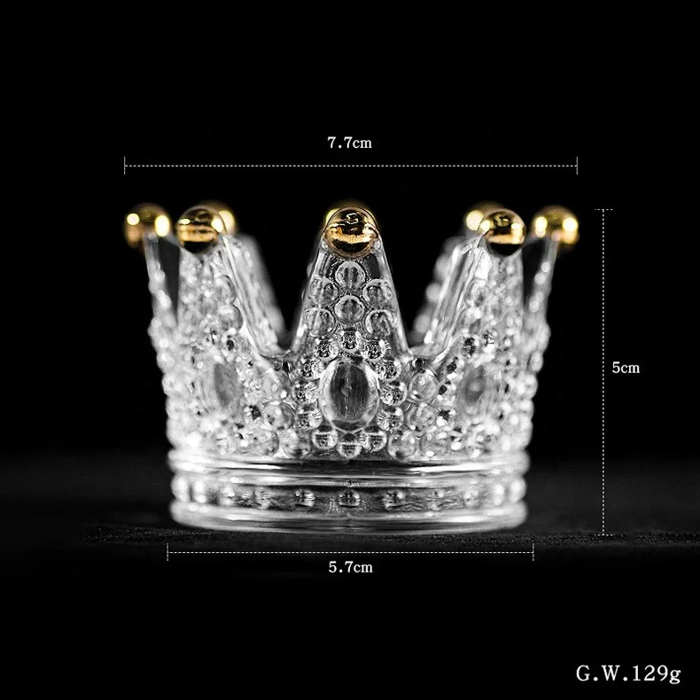 Оптовая продажа, специальный новый дизайн, стеклянная Корона, упаковочный футляр, без латекса, косметическая губка, упаковочный футляр для макияжа