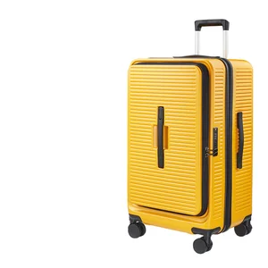 custom logo High Quality Classic Soft Handle Narrow Body PC Suitcase TSA Lock Explosion-proof Zipper Lightweight for Travel Luggage