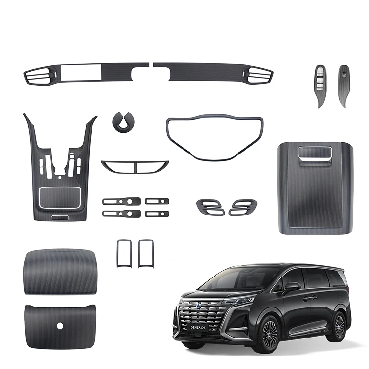 Maremlyn Interior Accessories for Denza D9 ABS Steering Wheel Trim Speaker Cover Armrest Storage Bag Air Vent Cover Auto Interior Parts