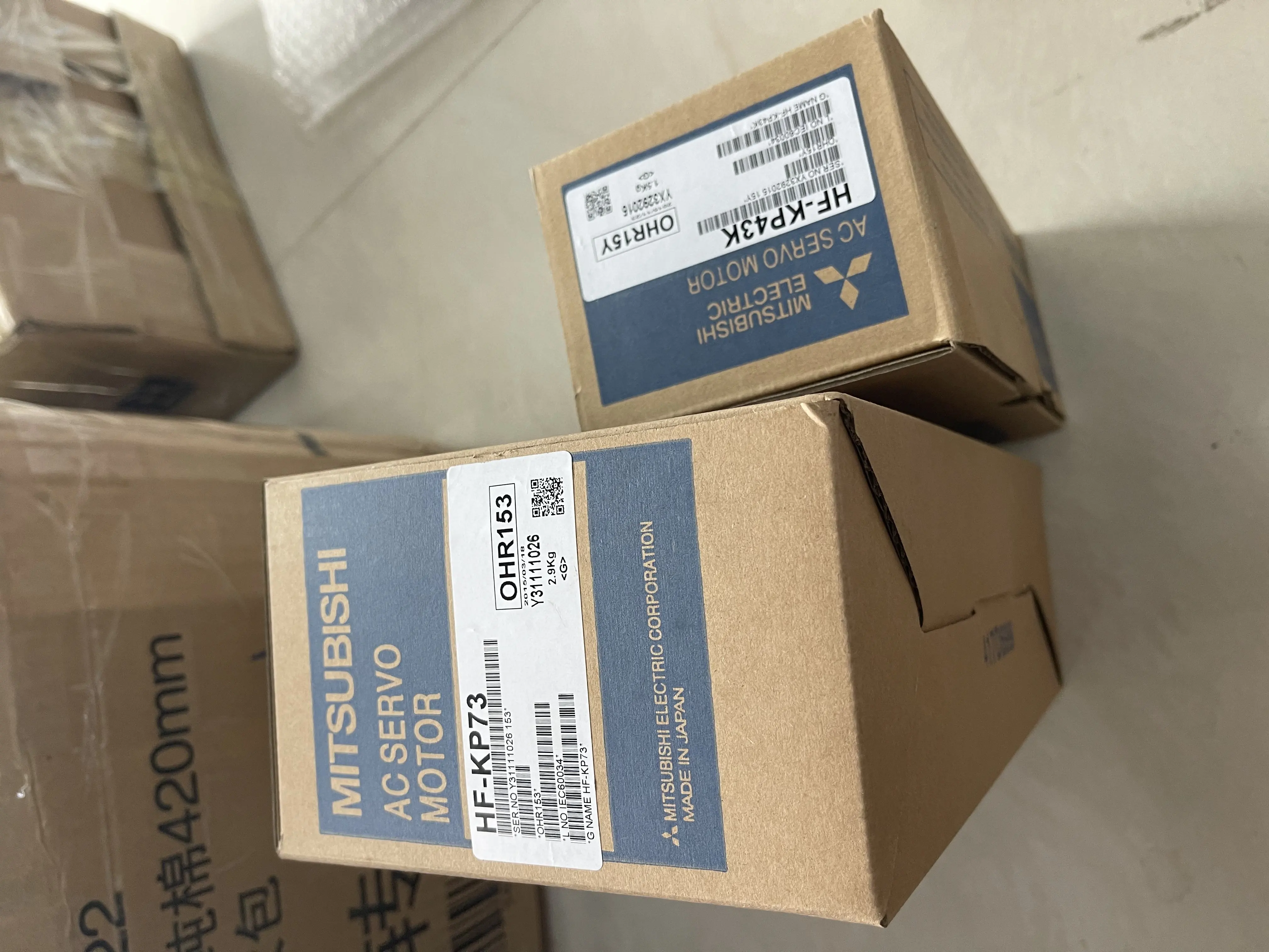 Mitsubishi AC Servo Motor HF-KP73/HF-KP43K Mitsubishi AC Servo Motor HF-KP73/HF-KP43K