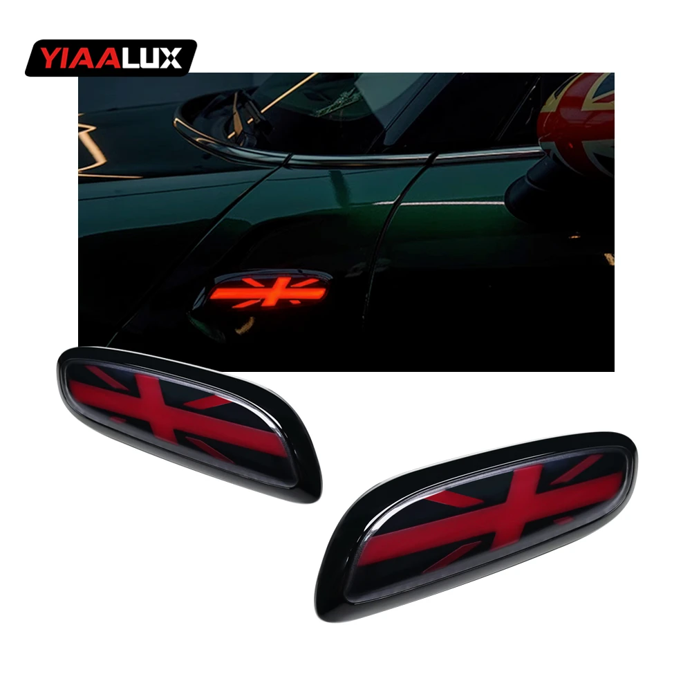 Car Modified DRL LED Side Marker Lamps Fender Side Marker Lights Dynamic Blinking Turn Signal For Mini Cooper F55 F56 F60