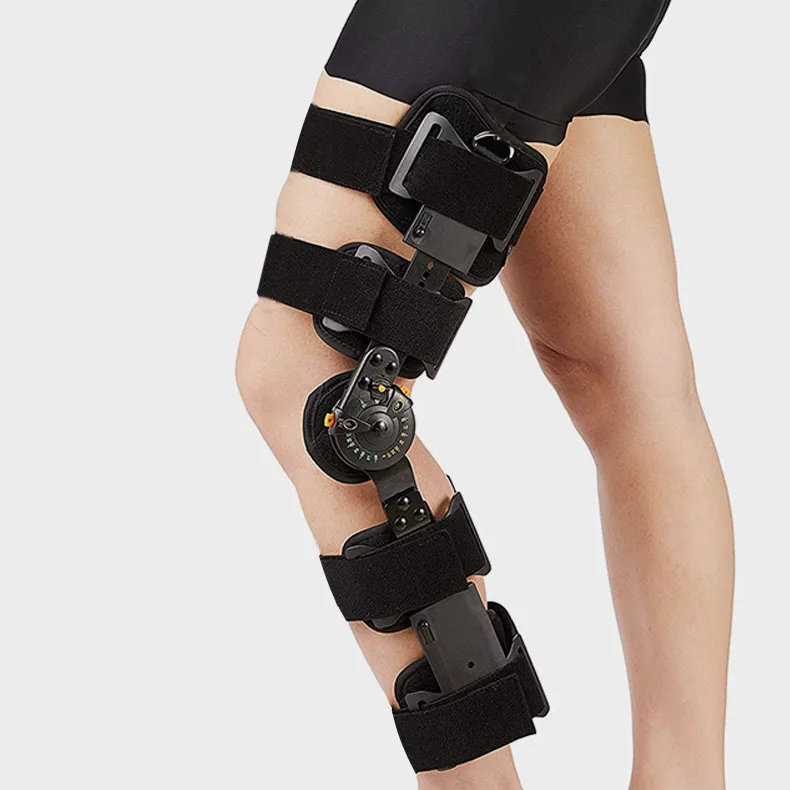 Унисекс Регулируемый обезболивающий шарнирный фиксатор иммобилайзер поддержка ПЗУ наколенник ортопедический стабилизатор для ходьбы