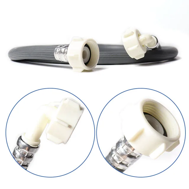 High Quality and Economical PVC Plastic Inlet Hose Connector for Washing Machines for Laundry Appliance Parts