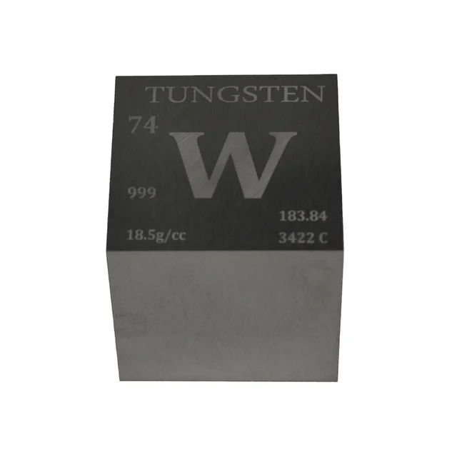 High Quality Pure Tungsten Cube Hot Sale 1kg 2kg 2.5kg 5kg 10kg Polished Pure Tungsten cubes from Combat