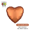 Cuore ambrato metallizzato