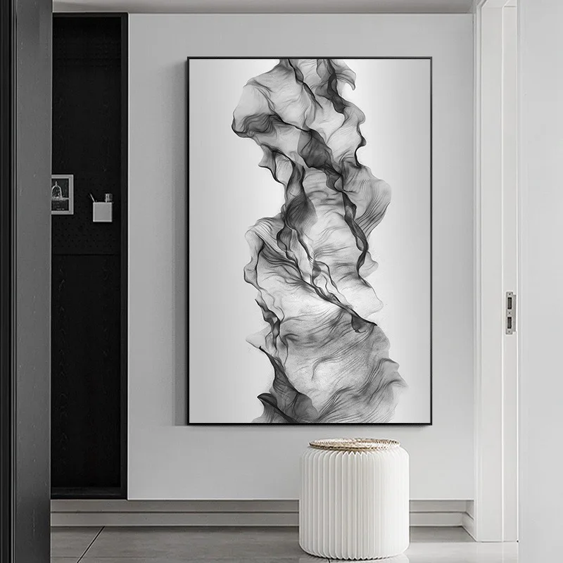 Modern Black And White Chinese Wall Art Printed Canvas Still Life ...