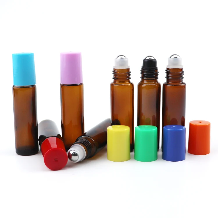 Leak proof 5ml 10ml 15ml roller bottle amber essential oil roller bottle essential oil roller bottle boxes