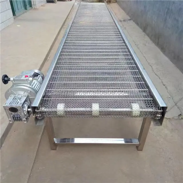 SUS304  Continuous Mesh Belt Dryer Used in Herbal Industrial
