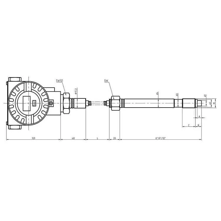 Mpt124-151 Digital Display High Temperature Melt Pressure Transmitter