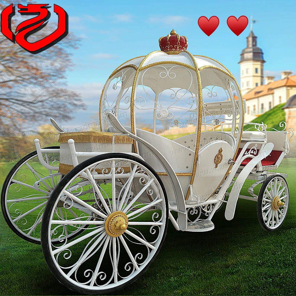 Pumpkin Horse-Drawn Carriage - Electric Cinderella Carriage