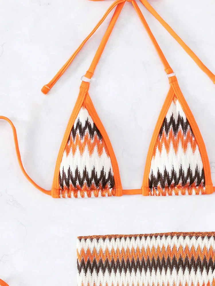High Quality Mujer Big Boobs Crochet Triangle extreme String Thong Micro Mini Bathing Suit Swimwear Manufacturer Bikini Sets