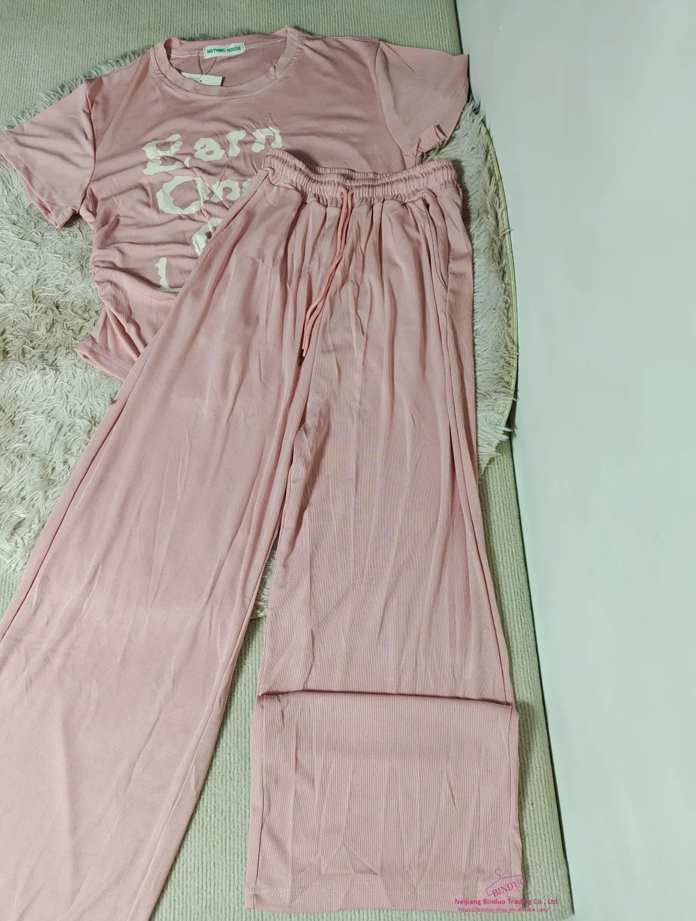 Casual Summer Sleeveless T-Shirt Trousers Two-Piece Set