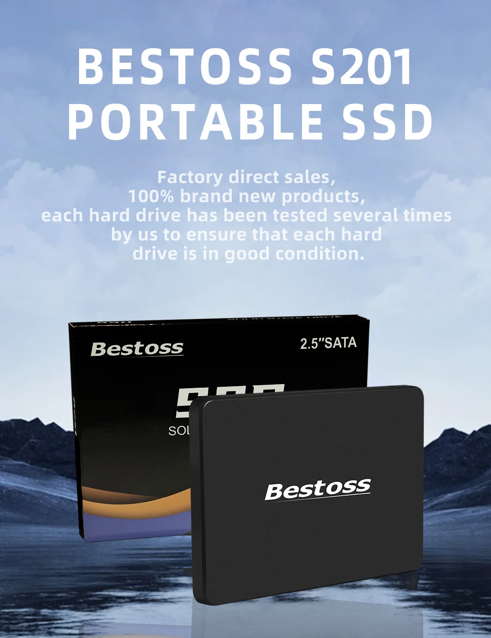 Bestoss хорошая цена жесткий диск для хранения 2 5 дюйма SSD 128 ГБ 256 512 1 ТБ SATA III записная книжка 2566