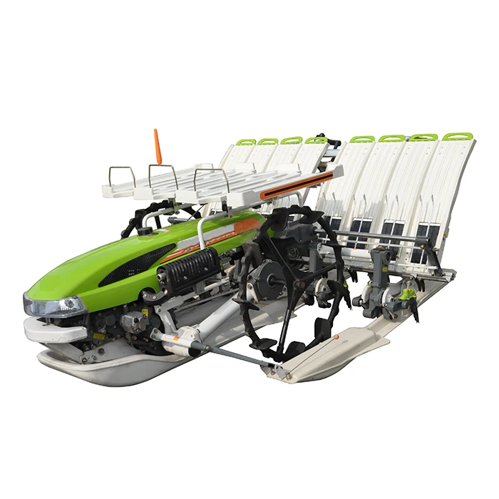 Farm 6 Rows Rice Transplanter Manual Walking Type Rice Planting Machine Paddy Transplanter Rice Planter Paddy Plantation Machine