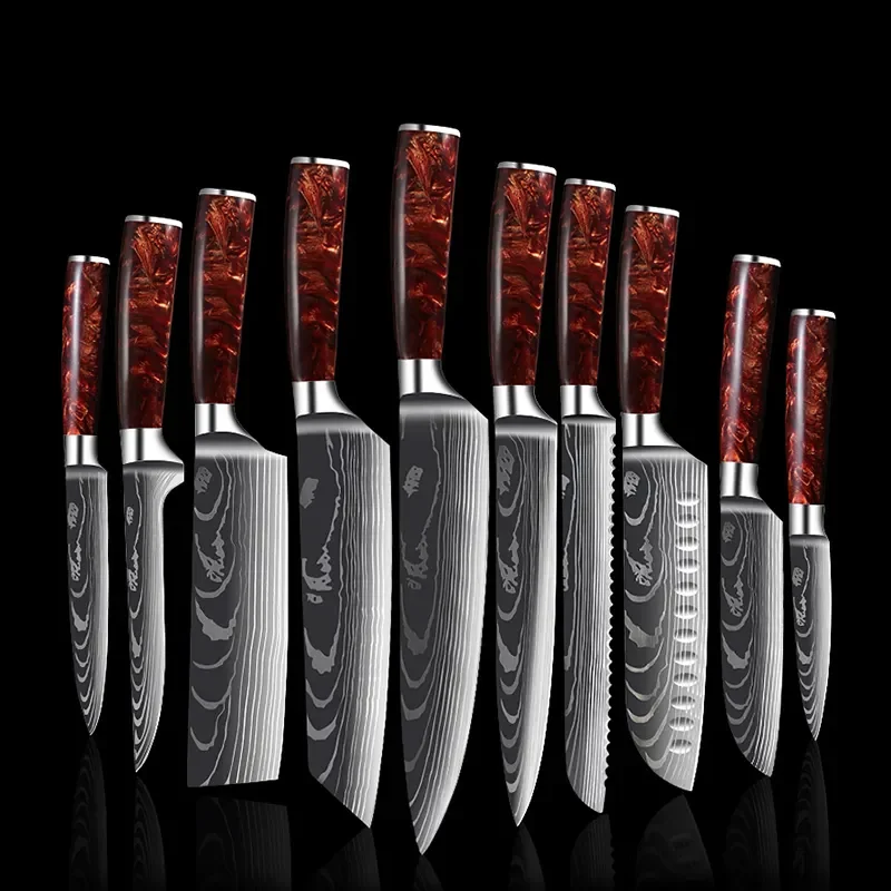 Buy Wholesale China Wholesale Price 10pcs Stainless Steel Kitchen Knife  Santoku Chef Modern Knives Kitchen Knife Set & Kitchen Knife at USD 2.99