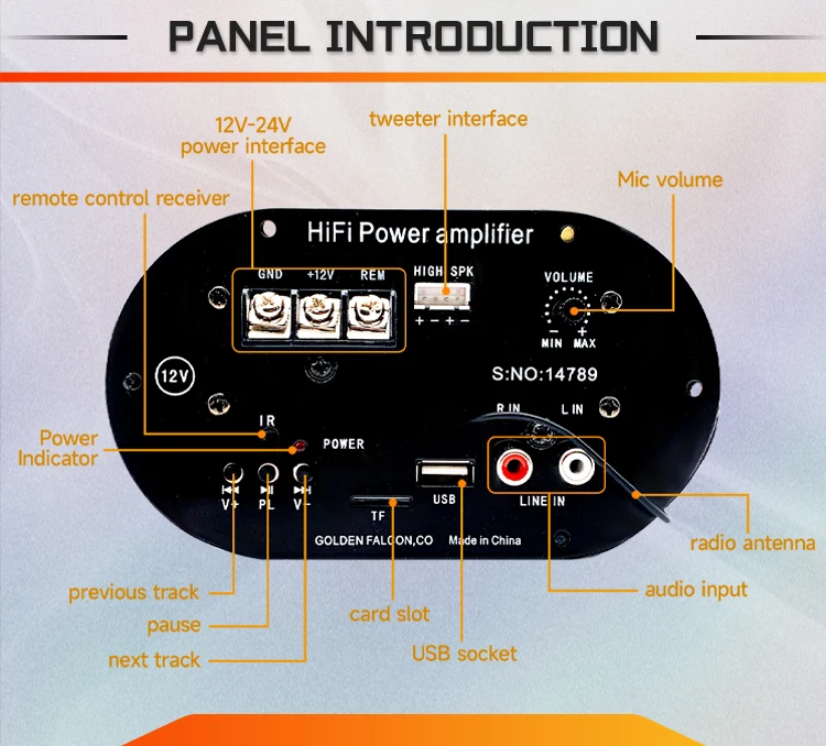 12v Subwoofer Hifi Bass Power Amp Usb Tf Bt Car High Power Bass Amplifier Board Buy 12v Car