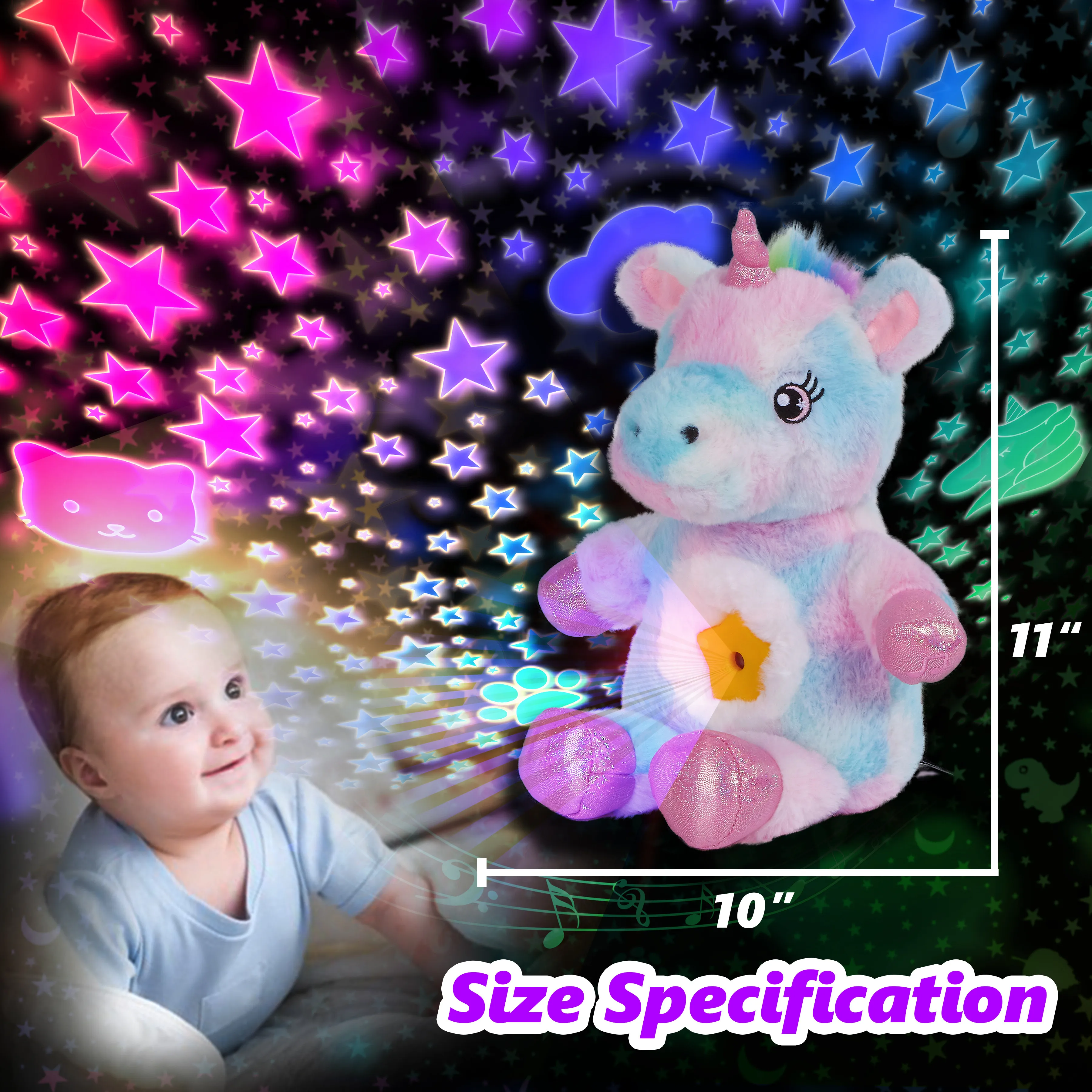 Party Decorations Wall Decor outlet OEM Children′s Plush Stuffed Unicorn Rabbit F