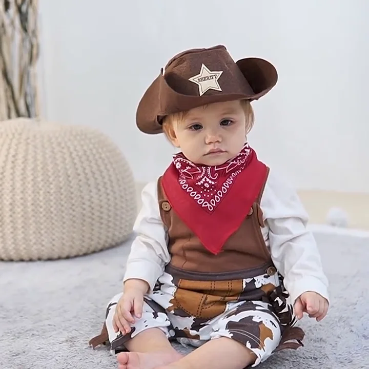 Cowboy Halloween Costume For Infant Cowboy Outfit For Toddlers Baby Cowboy  Costume For Cowboy Dress Up Cowboy Theme Party – ToddleSnuggle | Costume  For Babies Cowboy 