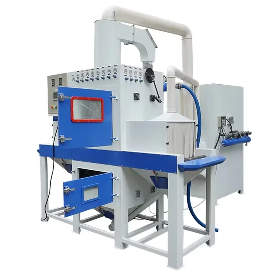 Energy-Efficient Conveyorized Manual Blasting Line Cyclone Filter Cartridge Dust Collector Conveyor Semi-Auto/Full-Auto Sand