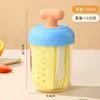 Blue cap, orange handle, 500ml fruit cup