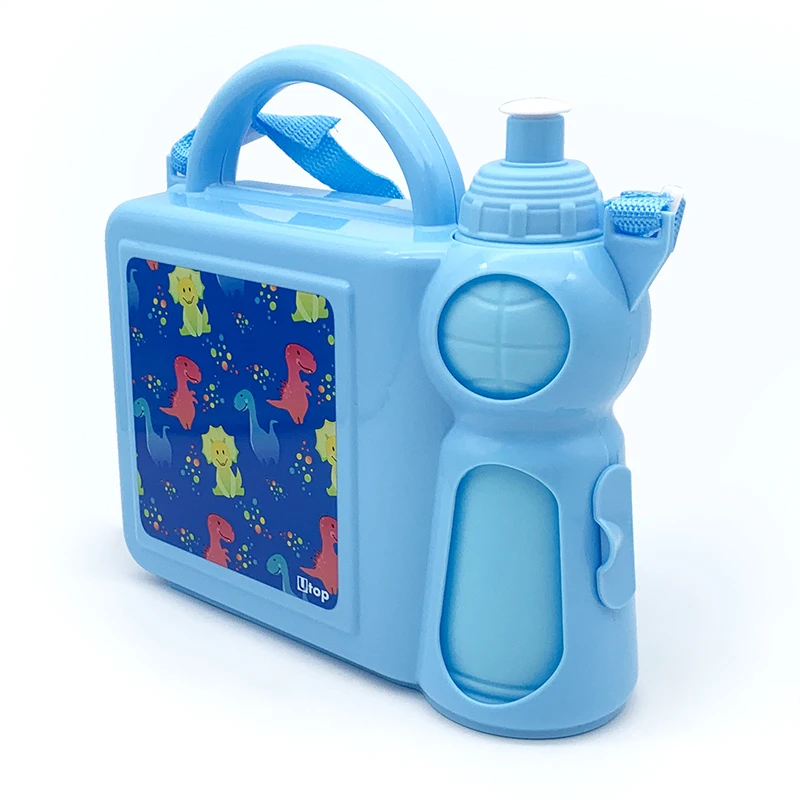 New Design Cute Kids Bento Lunch Box With Water Bottle Sets Bpa-free