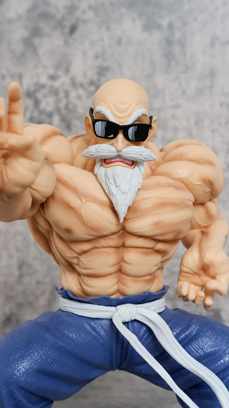23cm Drag-on Ball Anime Figure Muscle Semi Naked Master Roshi Action Figure Simulation Desktop Pendant Halloween Christmas Gift