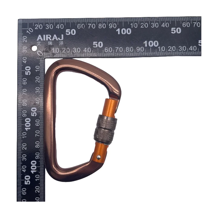 26KN D Shape Heavy Duty Custom Rotating Carabiner Hook Safety Lock Carabiner Karabiner