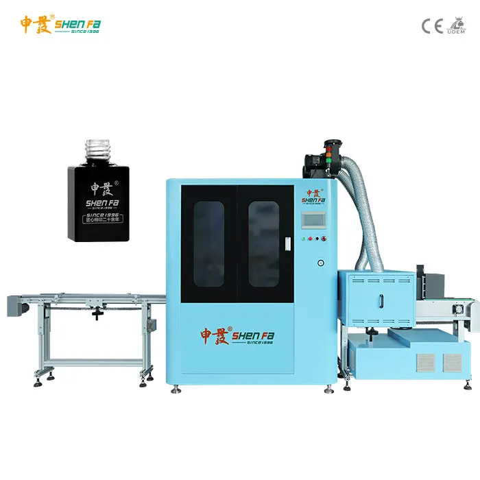 Fully Automatic UV Servo Silk Screen Printing Machine for Perfume Bottles with 50pcs/min Speed and 380V Power