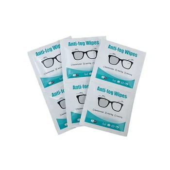 Popular and Best-selling Portable Glasses Quick Drying Dust Removal Lens Anti Fog Cleaning Wipes White Adults Rectangle 5*5.5cm