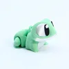 Rana gecko verde crema de 4 cm