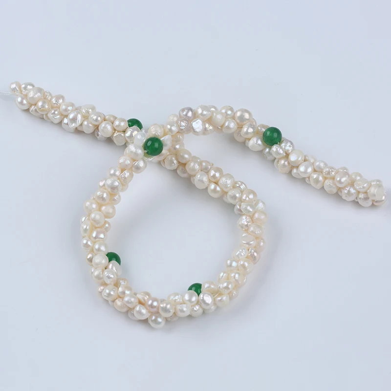 Natural orders Metallic Color Baroque Loose Pearl Strand For Necklace Design---BTB027