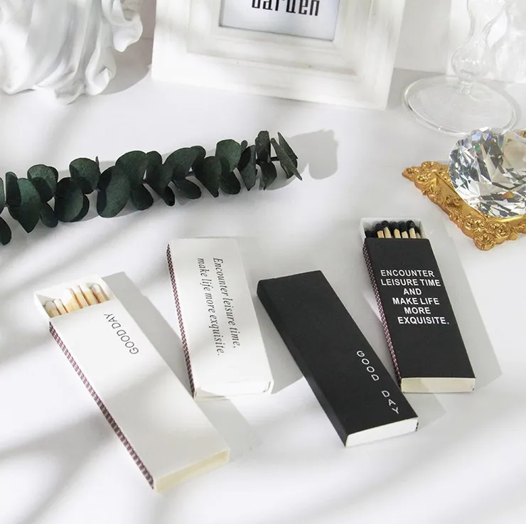 Wholesale Personalised Colorful Wooden Stick Safety Long Black Matches