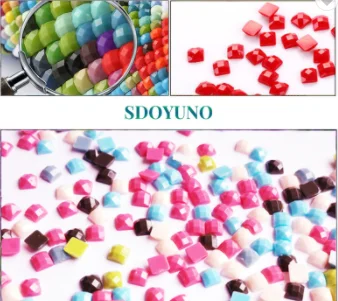 For Chenistory DZDP001 Abstract Style Full Drill Diamond Painting Kit DIY Cross Stitch Mosaic Oil Canvas Drop Shipping Available