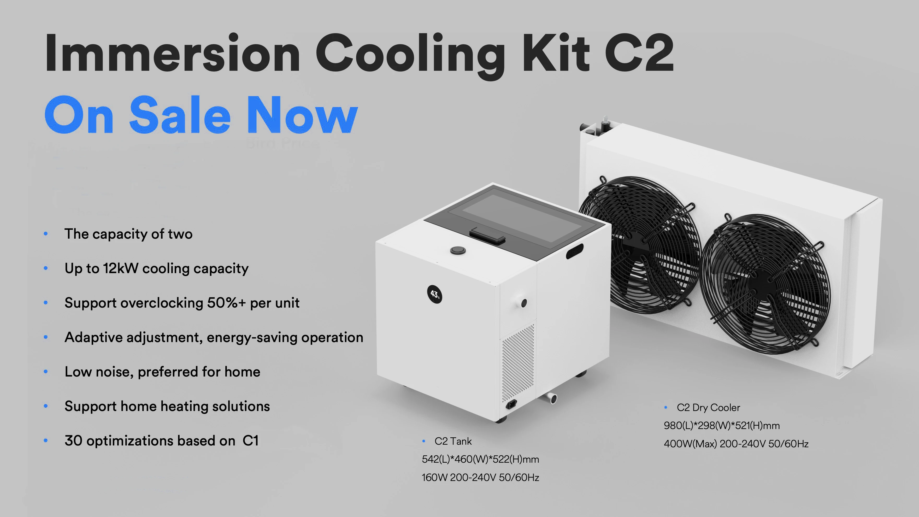 Oit Immersion Cooling Home Kit C2 Can Run 2 Machines Provides 12kw ...