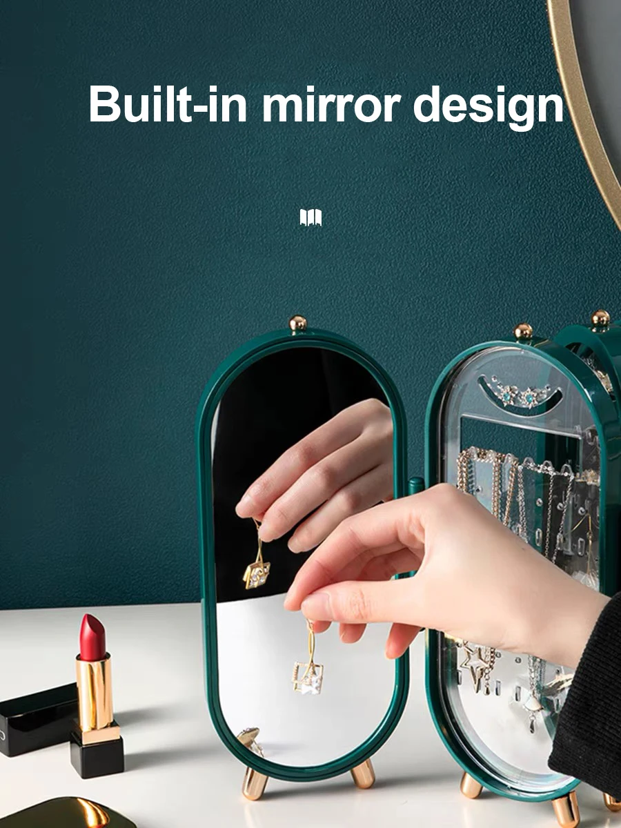 Factory wholesale Jewelry Storage Box Earring Necklace Hand Jewelry Box Home Multi functional Folding Portable Display Stand
