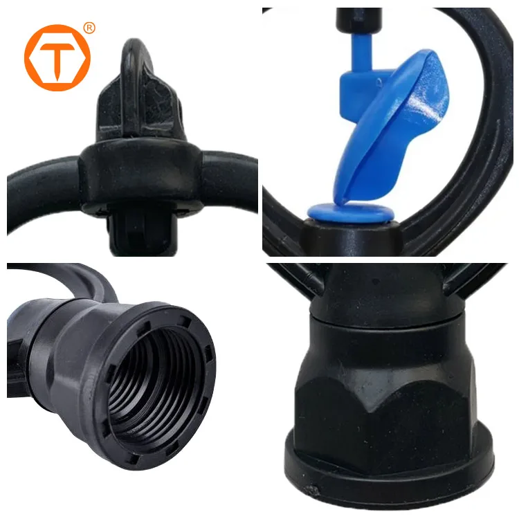 Plastic 360 Micro Rotating Sprinkler Head Automatical Rotary butterfly Water Sprinkler for Irrigation